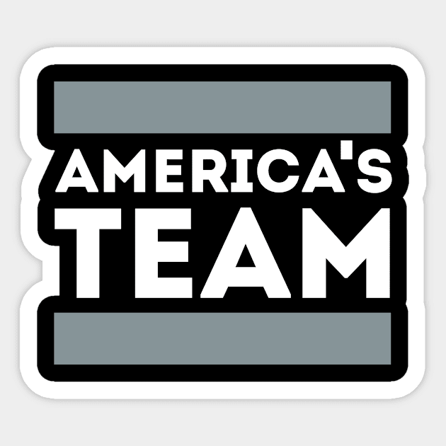 America's Team Sticker by Funnyteesforme